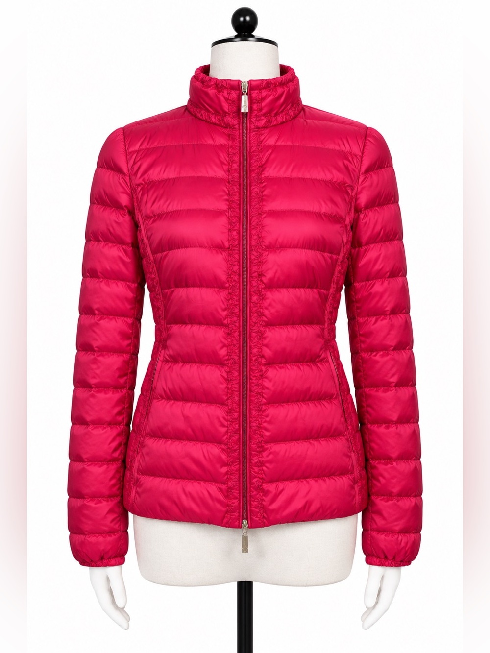 Moncler Women's Quilted Puffer Jacket in Bright Pink